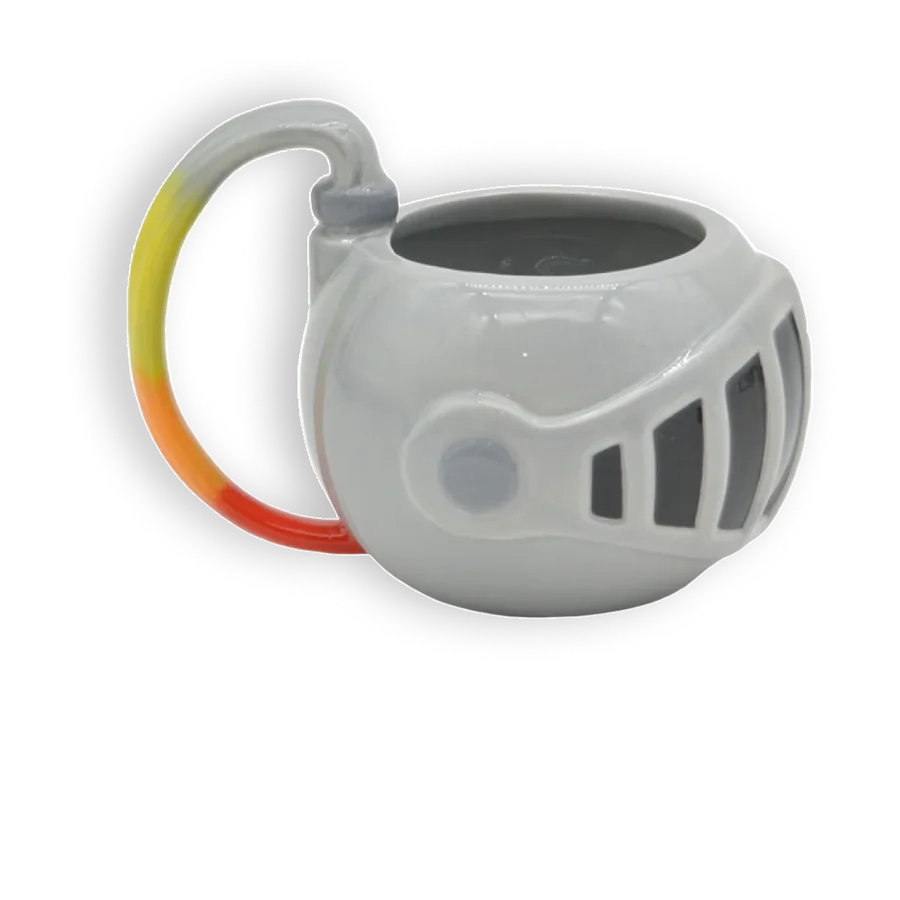 Taza de cerámica con la forma del casco de la mascota de los Astros